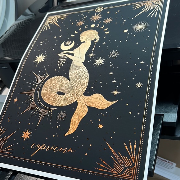 Capricorn Wall Art Celestial Zodiac Horoscope Print Poster Unframed - Picture 10 of 16